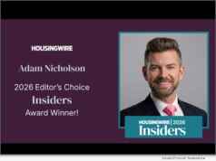 Adam Nicholson, FirstClose Director of Professional Services, named to 2026 HousingWire Insider list