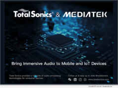 Total Sonics Audio Technologies Now Available on MediaTek Smartphone, Tablet, and IoT SoCs