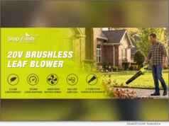 New SnapFresh 20V Brushless Leaf Blower Brings More Power and Ease to Outdoor Cleanup Tasks