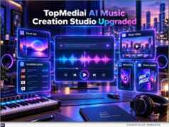 TopMediai music-first workspace connects song generation with AI covers, localization, music videos, and release artwork