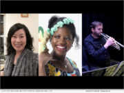 Lowell Chamber Orchestra - From left to right: Yoko Nakatani, Brittney Benton, Adam Gallant