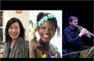 Lowell Chamber Orchestra - From left to right: Yoko Nakatani, Brittney Benton, Adam Gallant
