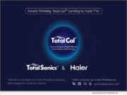 Haier TV and Total Sonics Announce Addition of Award-Winning Total Cal Auto Calibration